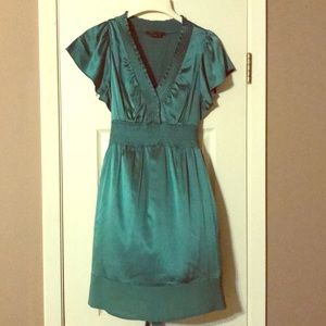 Green BCBG dress